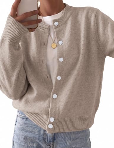 Zeagoo Wool Blend Cardigan Sweaters for Women 2026 Casual Fall Outfits