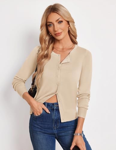 GRACE KARIN Knit Cardigan Sweaters for Women Lightweight Fall Outfits 2026