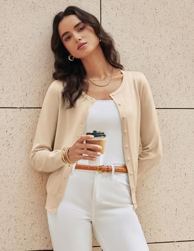 GRACE KARIN Knit Cardigan Sweaters for Women Lightweight Fall Outfits 2026